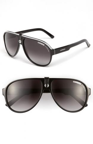 Óculos Carrera Women's 60mm Aviator Sunglasses Black Dark Grey Gradient
