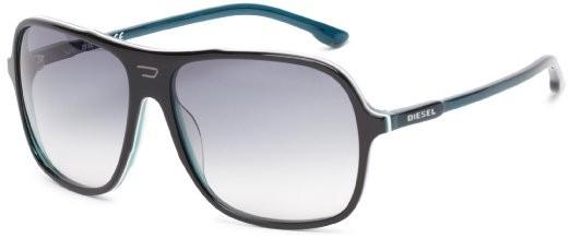 Óculos Diesel Men's Dl00146005W Aviator Sunglasses Black