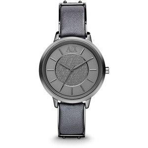 Relógio Armani Exchange Olivia Grey Dial Gunmetal Ion-plated Ladies Watch AX5308