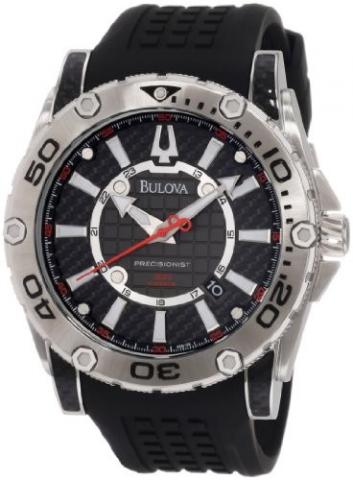 Relógios Bulova Men's 96B155 Precisionist Champlain Rotating bezel Watch