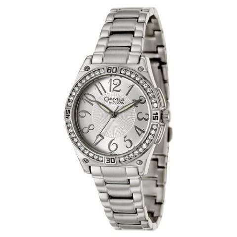 Relógio Caravelle by Bulova Women's 43L113 Swarovski Crystal Accented Bracelet Watch