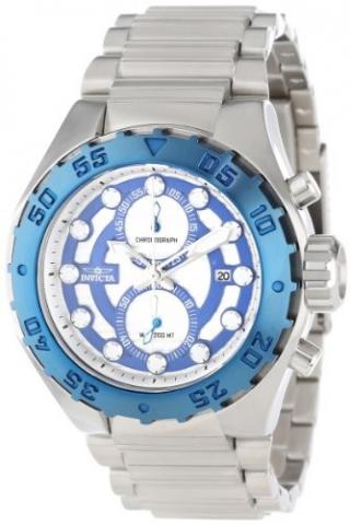 Relógio Invicta Men's 13095 Pro Diver Chronograph Silver Textured Dial Stainless Steel Watch