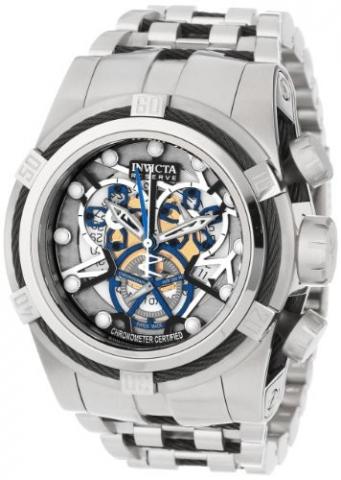 Relógio Invicta Men's 13754 Bolt Reserve Chronograph Gold and Silver Tone Dial Stainless Steel Watch