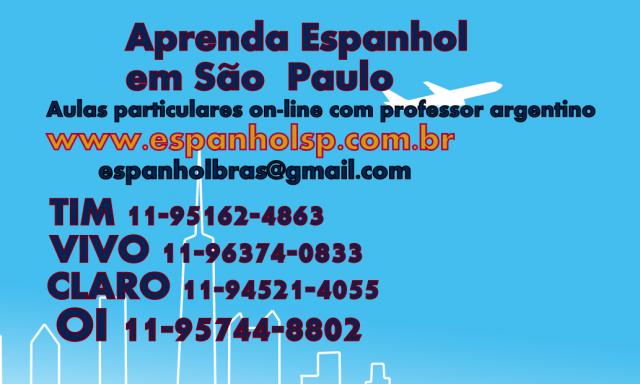 AULAS DE ESPANHOL EM SÃO PAULO