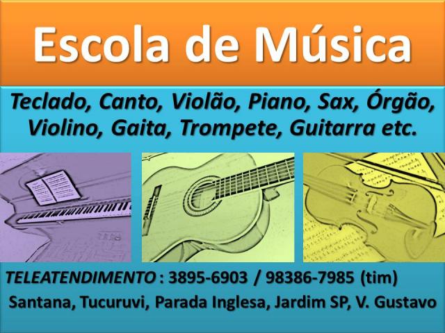 ESCOLA DE MUSICA ZONA NORTE SP VILA GUSTAVO PARADA INGLESA TUCURUVI
