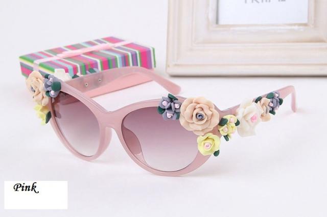 Flor do vintage- Nova moda 2014 Luxo Rainha Sunglasses Mulheres Flor do vintage das meninas Oculos De Sol Acessórios óculos de sol óculos de sol popul