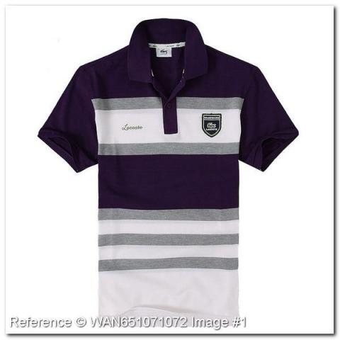 Lacoste. Polo T-Shirt. Cor violeta