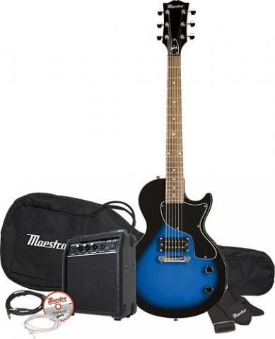 Maestro por Gibson - simples desenho da guitarra elétrica - Azul