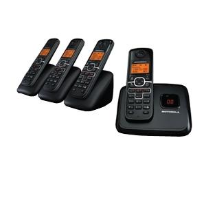 Motorola Phone L704M sem fio com secretária eletrônica - DECT 6.0, 4 aparelhos