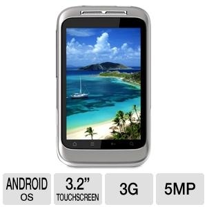 Telefone HTC Wildfire S A510e Celular Desbloqueado GSM - Touchscreen, MicroSD, WiFi, câmera de 5MP