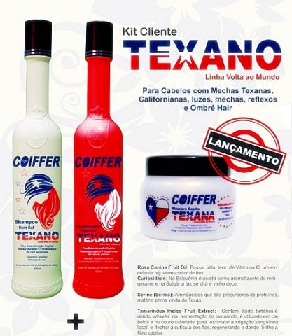 Coiffer produtos de cabelo Kit Texano