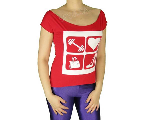 Camiseta Feminina, T-Shirt Like Gym Love Bags and Shoes VM