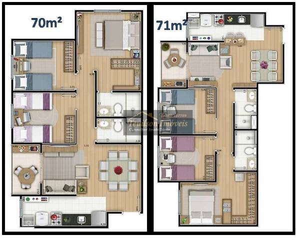 Auguri Residence - Apartamentos 3 dormitorios SBC