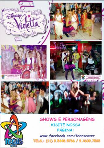 Violetta animação de festas e shows apresentações em todo o Brasil