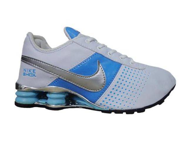 Tênis Nike Shox Deliver Branco e Azul