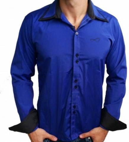 Camisa New Blue Slin - Camisa azul