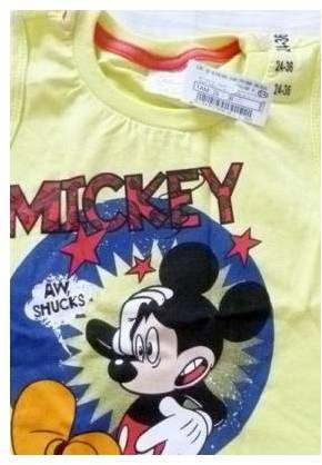 Conjunto Mickey camiseta e short C&A por 20 reais