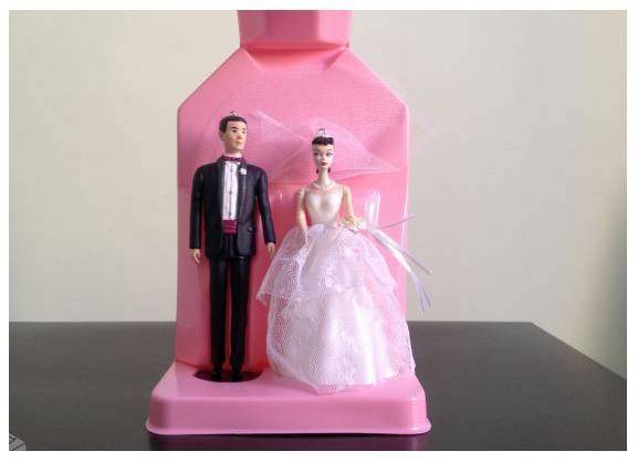 Casal noivo e noiva para bolo por 80 reais