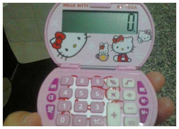 Calculadora da Hello Kitty por 25 reais