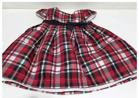 Vestido infantil xadrez Carter's - 12 meses por 39 reais