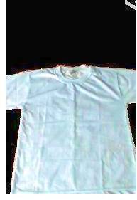 Camiseta infantil GG branca malha de uniforme por 8 reais