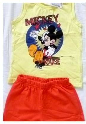 Conjunto Mickey camiseta e short C&A por 20 reais