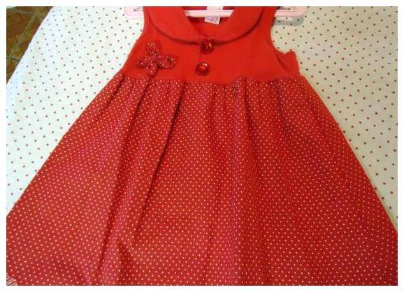 Vestido Vermelho De menina Tam 3 Anos por 23 reais