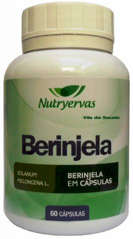 Berinjela - Solanum melongena L. 60 capsulas 300mg, beringela
