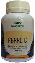 Ferro C 60 cápsulas 320mg - Suplemento de ferro e vitamina C