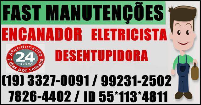 Eletricista, Encanador, Desentupidora 99231-2502 Jardim Flamboyant Campinas