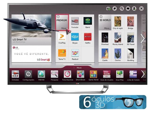 Smart TV LED 4K Ultra HD 3D 84 / COM 50% de DESCONTO