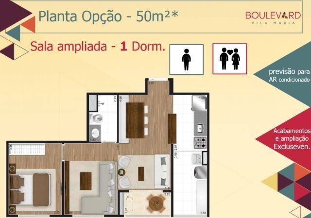 Lançamento na Vila Maria, 1, 2 e 3 dormitórios excelente localização na Rua Curuçá