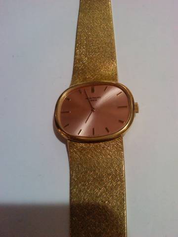 Relógio Patek Philippe Todo Em Ouro Modelo Bracelete