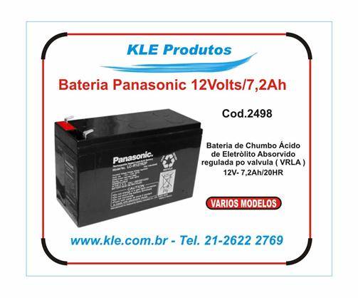 Bateria Recarregável Panasonic 12V / 7, 2 Ah