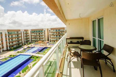 Luxuososo apartamento, dois quartos, VG FUN residence, Praia do Futuro - Fortaleza