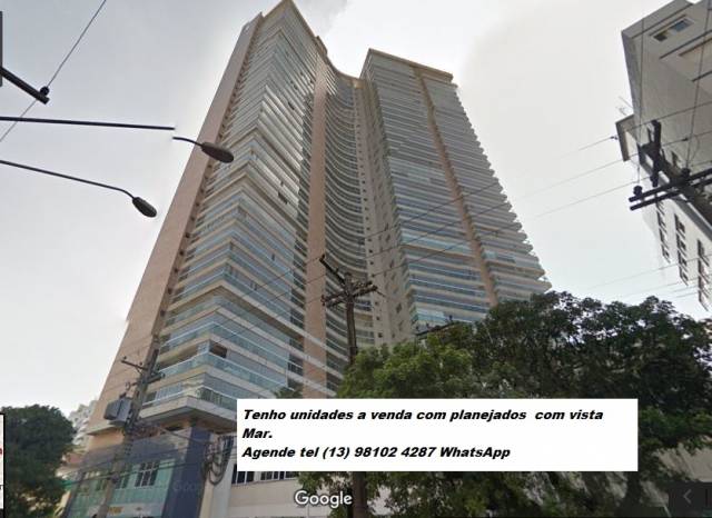 Lindo apartamento Cap Ferrat em Santos 03 Suítes 03 Vagas 190 mts 1 quadra da praia R$ 1.500.000, 00