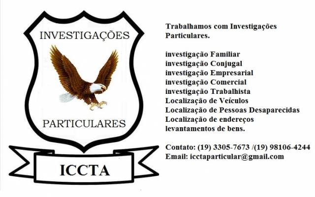 Agência de Investigações ICCTA em Campinas 19 3305 - 7673