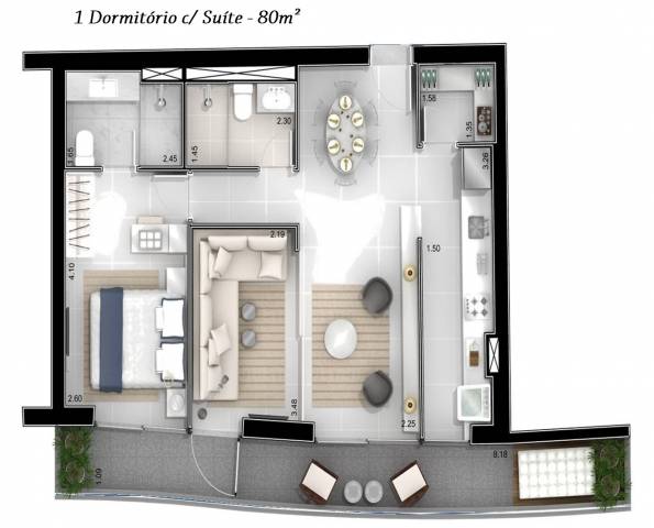 Apartamentos 1, 2 e 3 Dormitórios - Pompéia