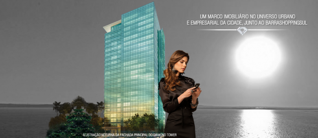 Diamond Tower- sala com 80m2 dentro do Barra Shopping Correa Consultores Porto Alegre