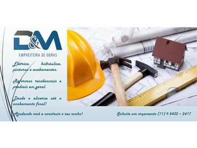D&M Empreiteira de Obras - Construção e reforma de Imóveis