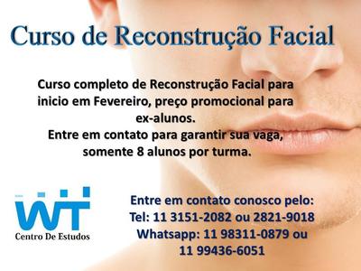 Mega Novidade 2 curso em 1 Necromaquiagem com Reconstrução Facial na WT Centro de Estudos