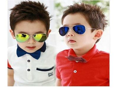 Óculos Sol Aviador Infantil Lente Cores Proteção Uv400 Lindo