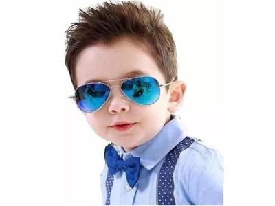 Óculos Sol Aviador Infantil Lente Cores Proteção Uv400 Lindo