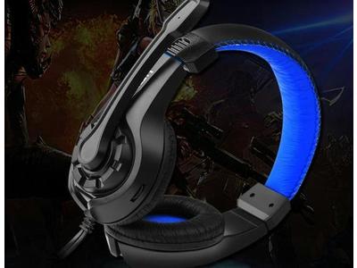 Headphone Gaming Headband Com Microfone Cor Azul ou Vermelho