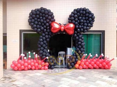 Decorações Com Balões Em Fachadas/entradas De Festas