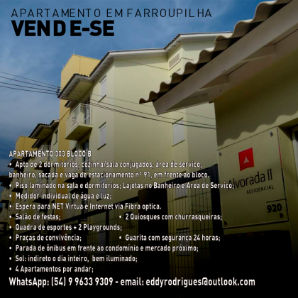 Apartamento Venda Alvorada II Farroupilha/RS