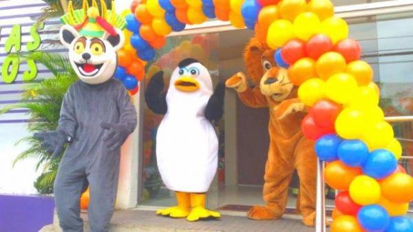 Animais Fazendinha Madagascar Cover Animação Festas Personagens vivos