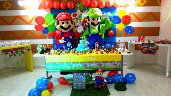 Mario Bros e Luigi Cover Animação Festas Personagens vivos