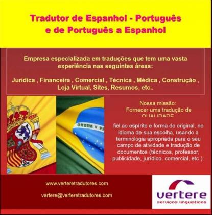 Tradutor de Espanhol - Tradução de Português a Espanhol