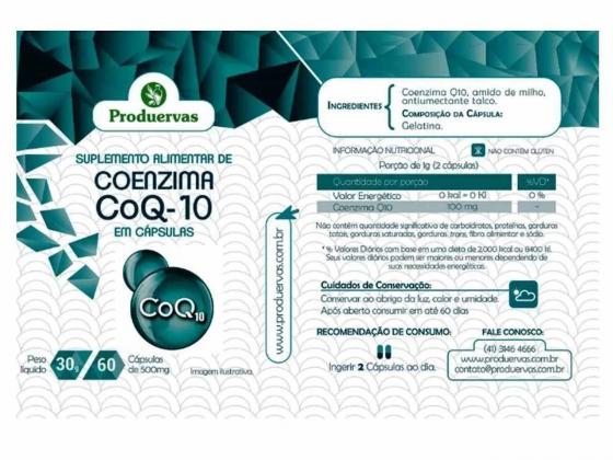 Coenzima Q10 Ubiquinona 240 Capsulas Original Energia Celular